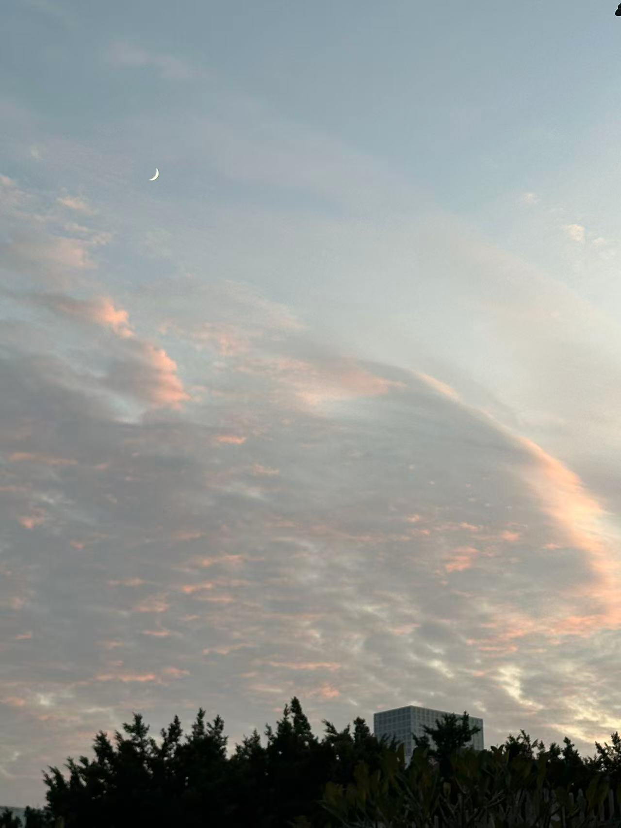 Beautiful sky and moon